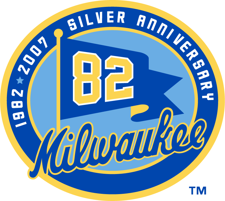 Milwaukee Brewers 2007 Anniversary Logo vinyl decal